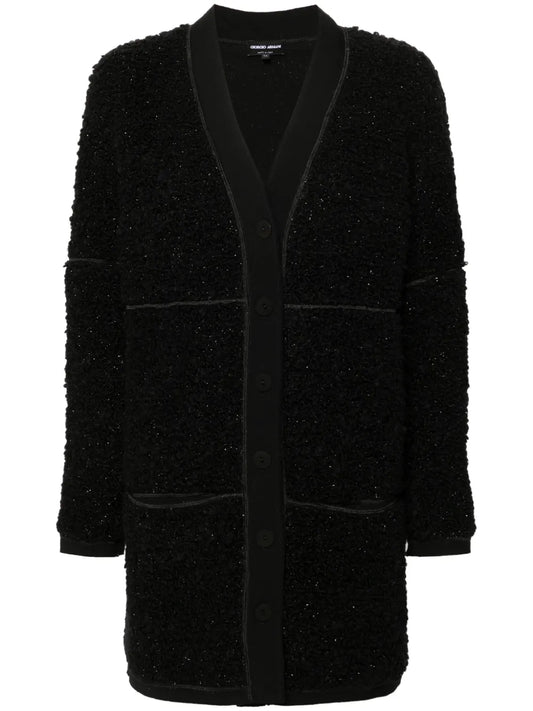 Long Bouclé Cardi-Coat