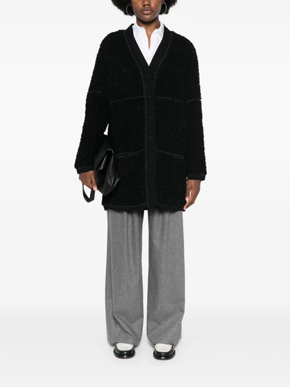 Long Bouclé Cardi-Coat
