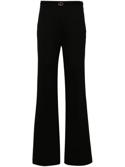 Logo-Plaque Straight-Leg Trousers
