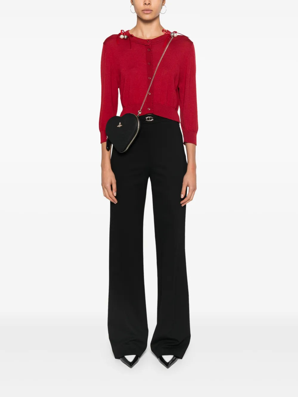 Logo-Plaque Straight-Leg Trousers