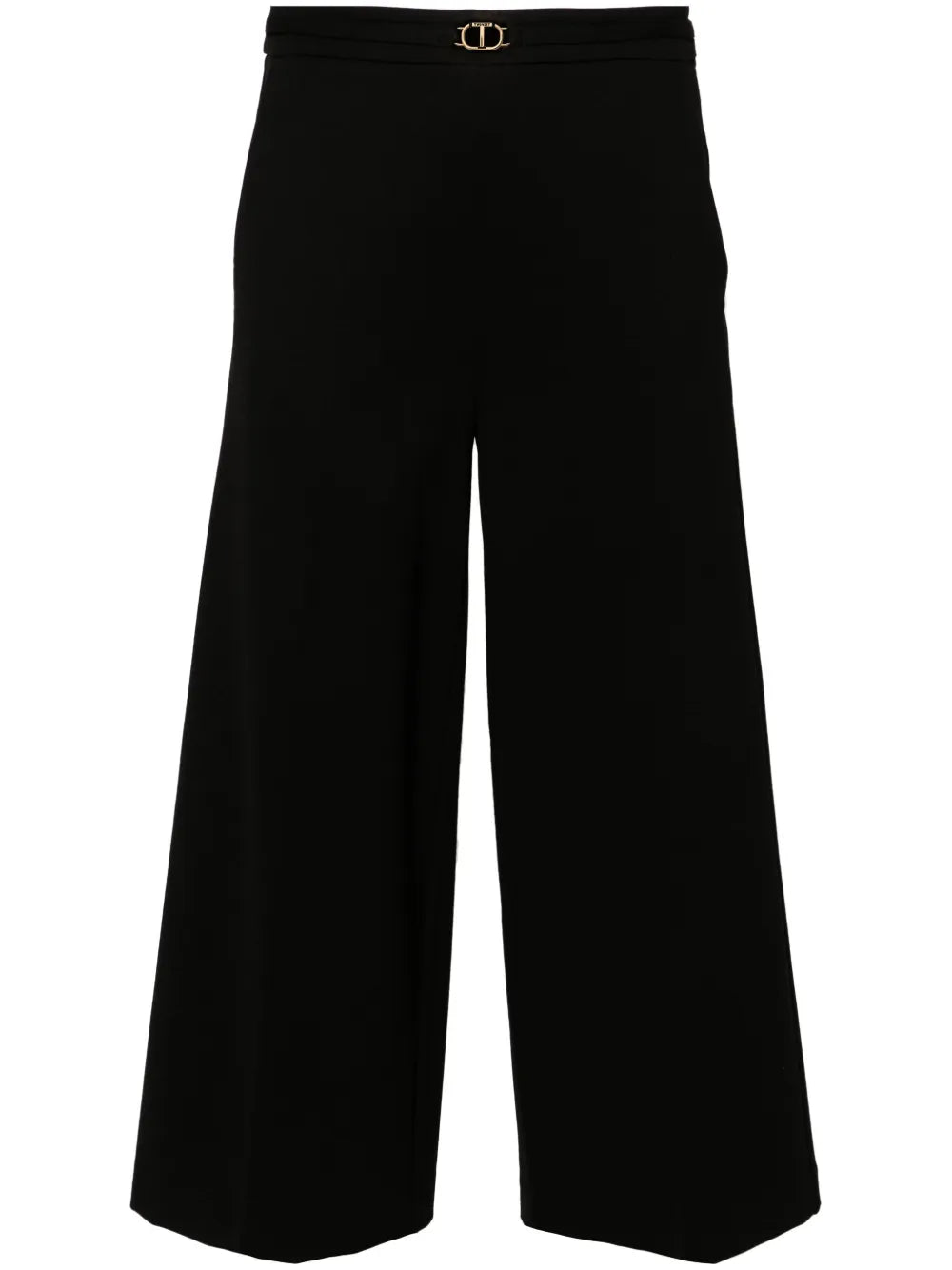 Logo-Plaque Cropped Trousers