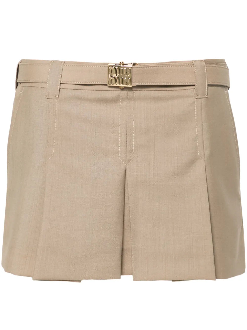 Pleat Mini Skirt