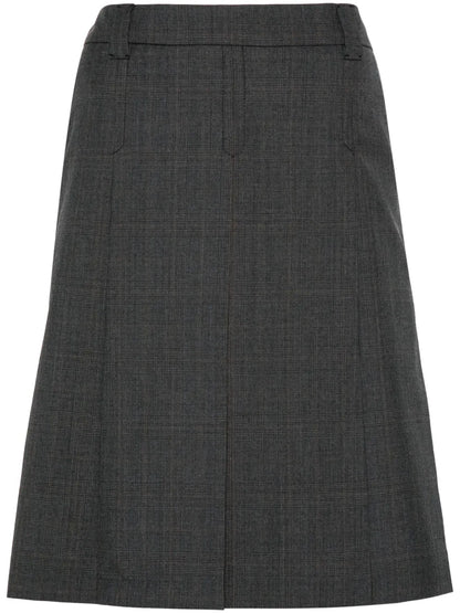 Prince Of Wales-Pattern Mini Skirt