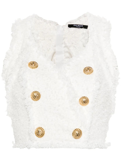 Logo-Embossed Buttons Top