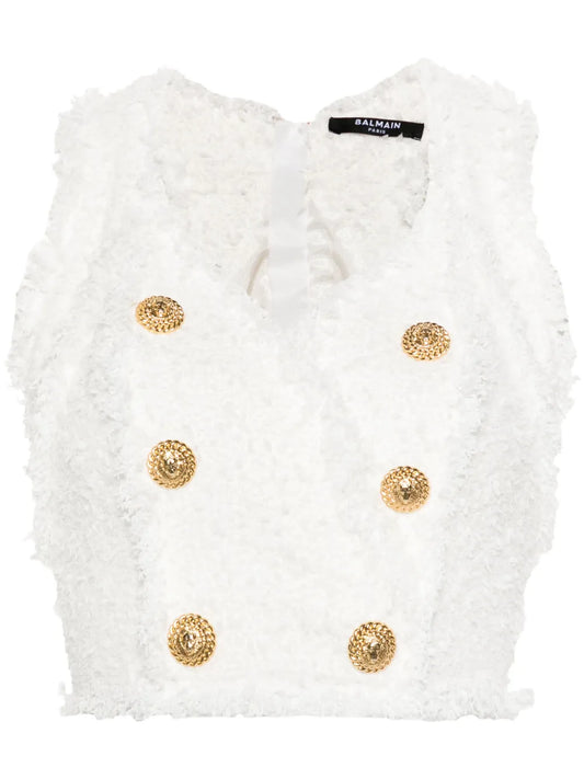 Logo-Embossed Buttons Top