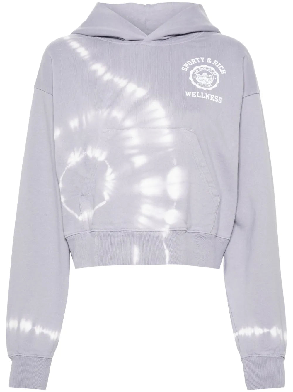 Logo-Print Cropped Hoodie