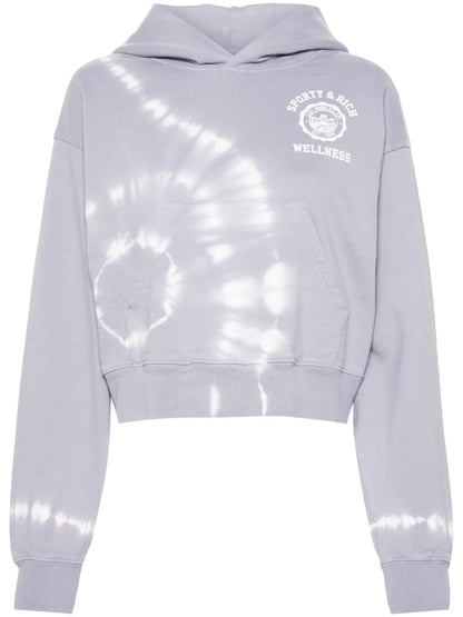 Logo-Print Cropped Hoodie