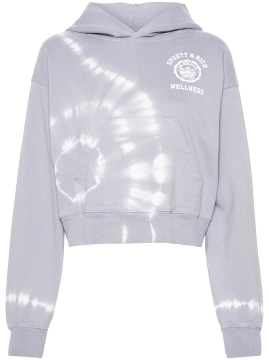 Logo-Print Cropped Hoodie