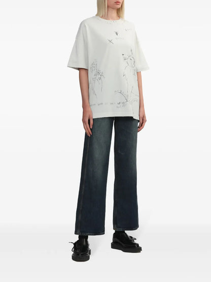Graphic-Print Cotton T-Shirt