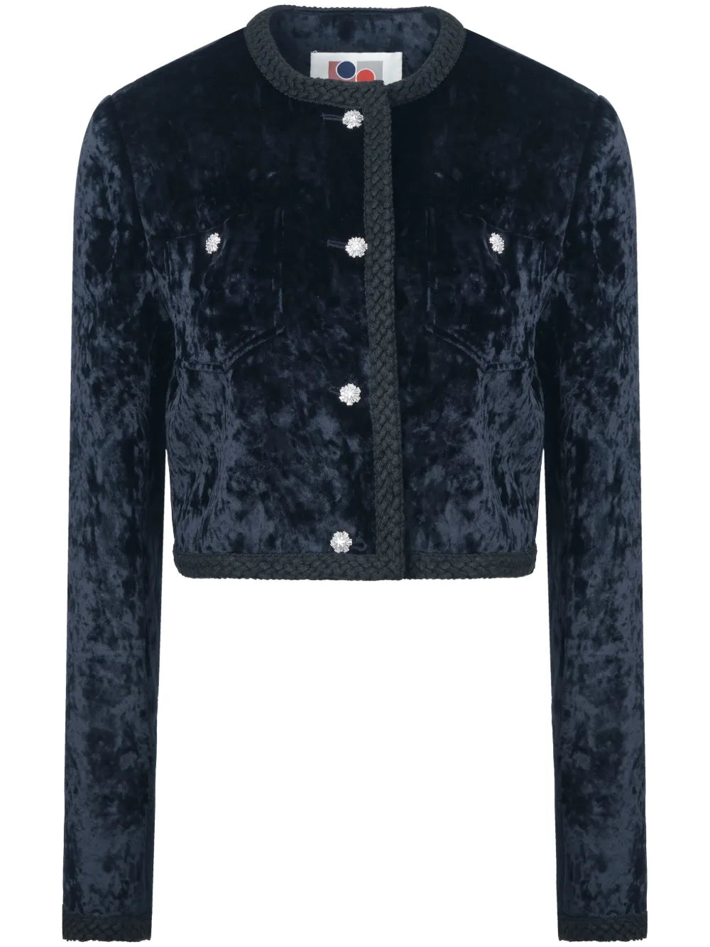 Ice Floral Velvet-Effect Jacket