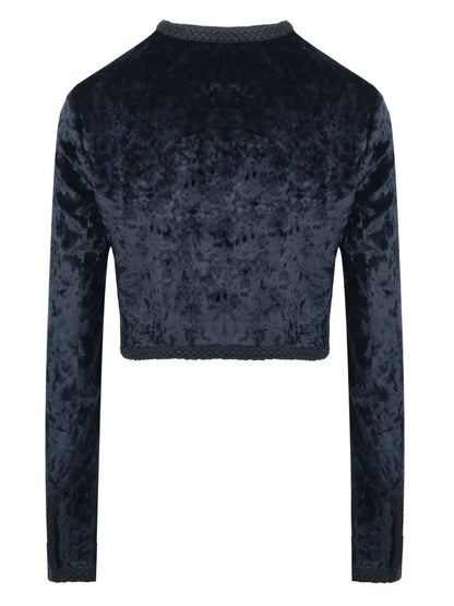 Ice Floral Velvet-Effect Jacket