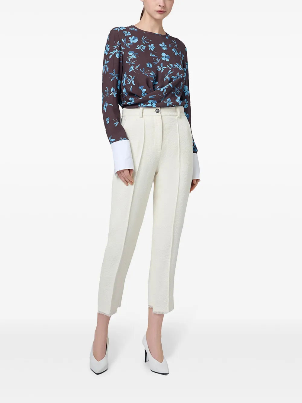 Pleat-Detail Trousers