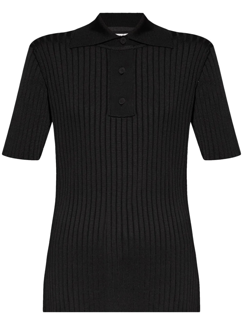 Ribbed Polo Top