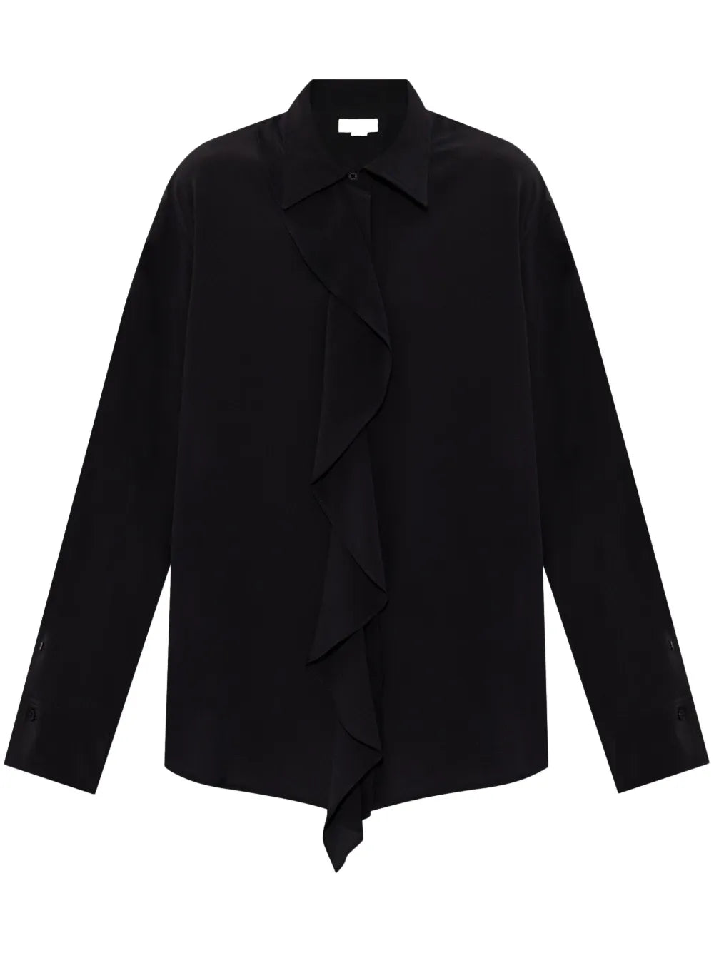 Ruffled Silk Blouse