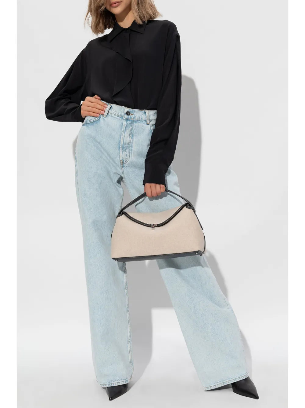 Ruffled Silk Blouse