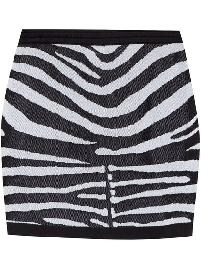 Zebra-Print Skirt