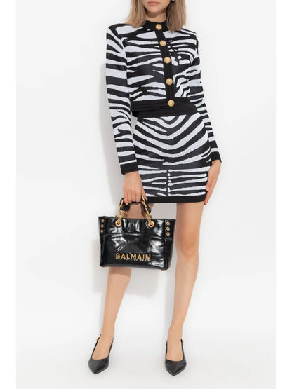 Zebra-Print Cardigan