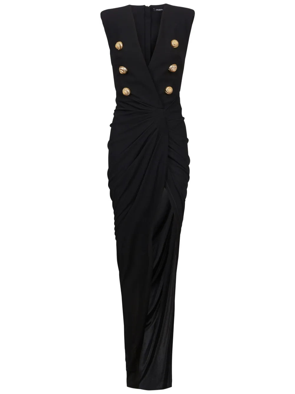 Tailored Crepe Long Dress