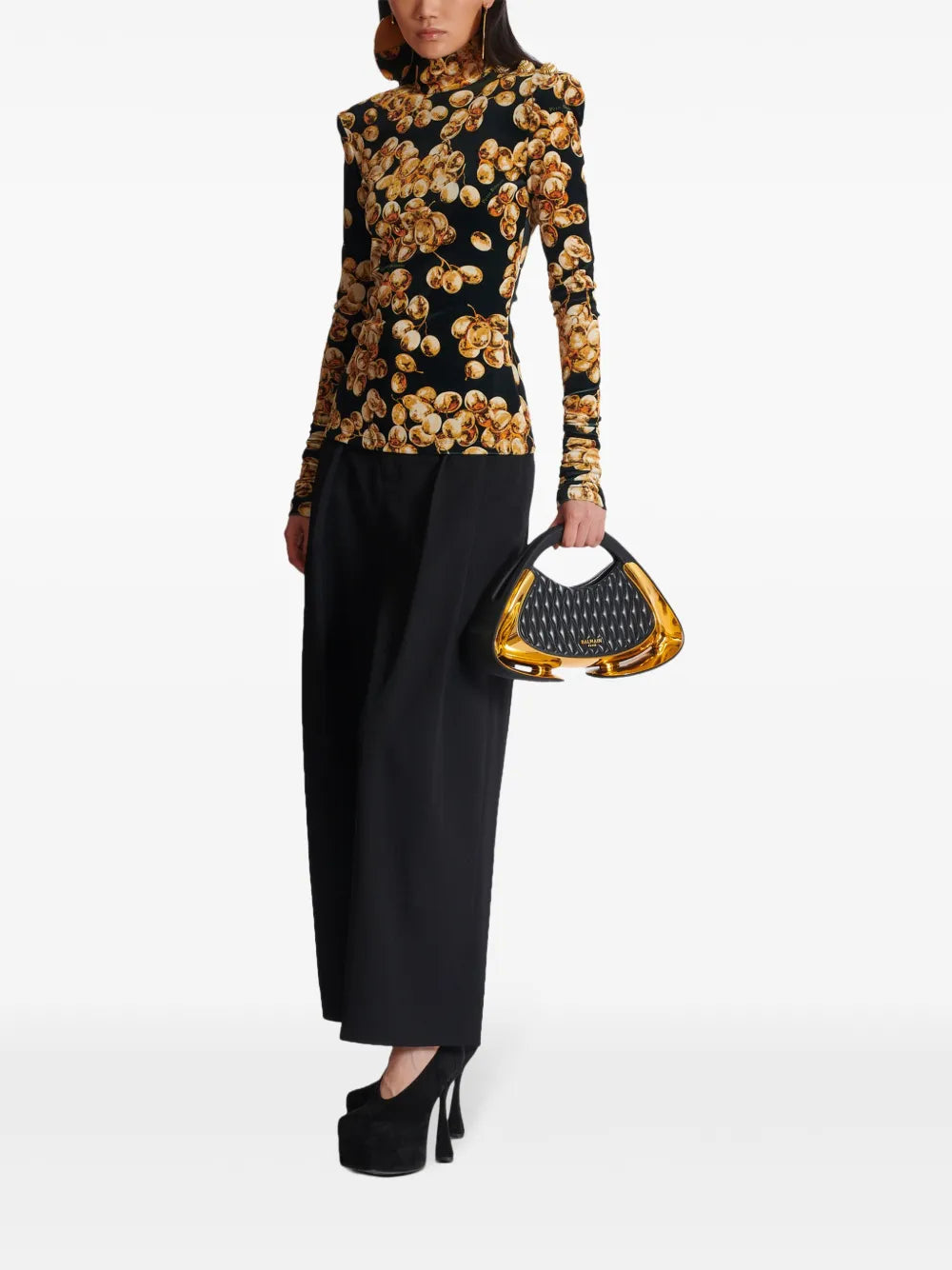 Pleated Grain De Poudre Trousers