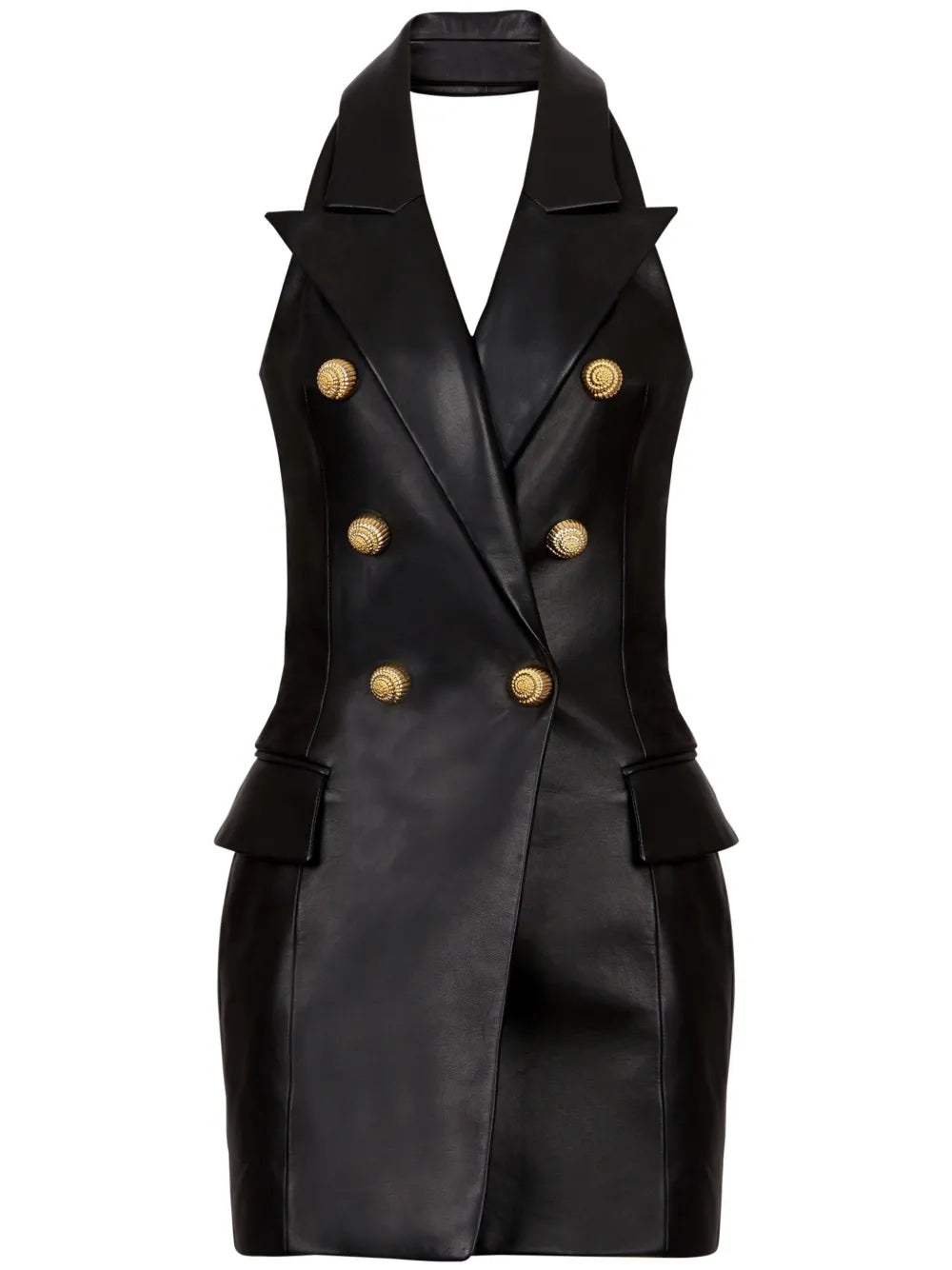 Leather Halterneck Dress