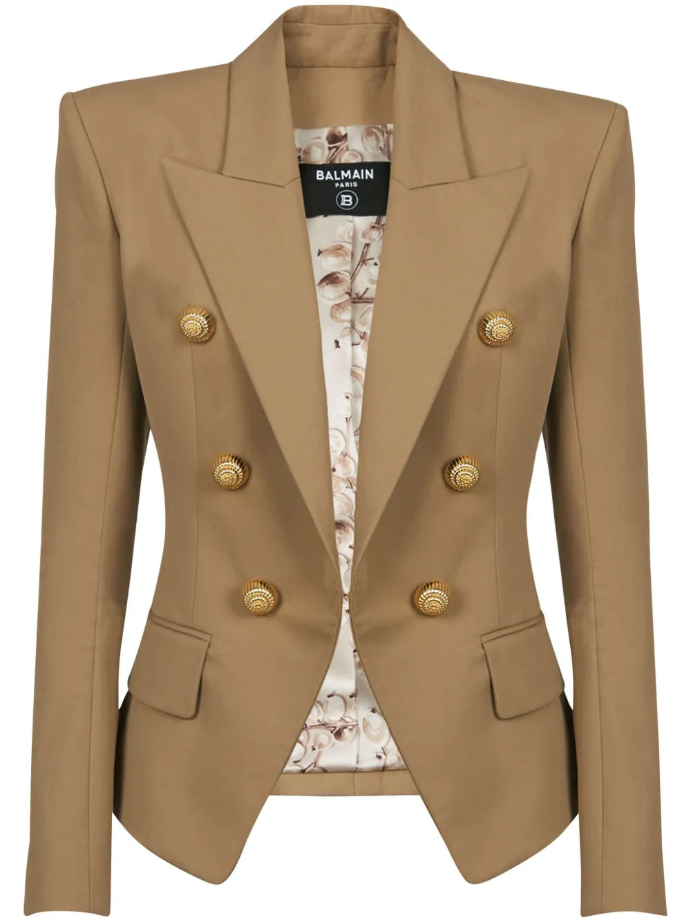 Buttoned Double-Breasted Blazer