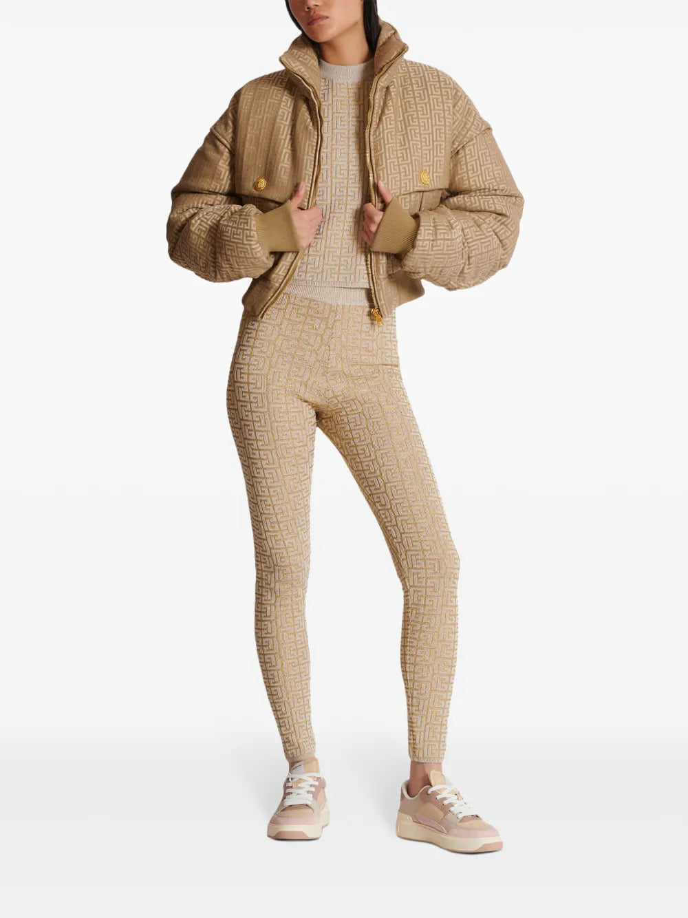 Labyrinth Pattern Knitted Top