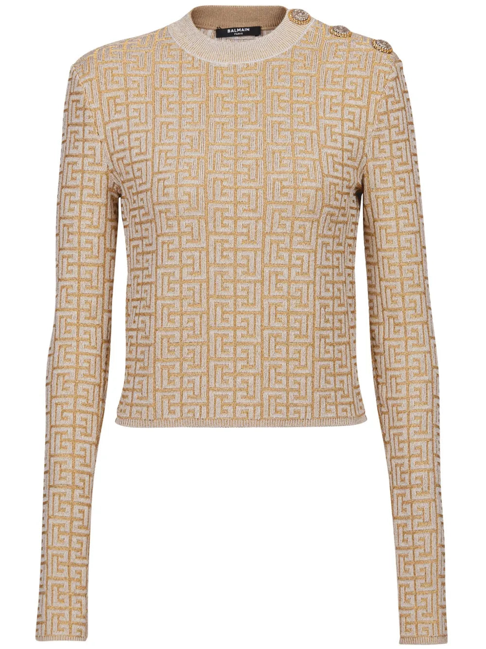 Labyrinth Pattern Knitted Top
