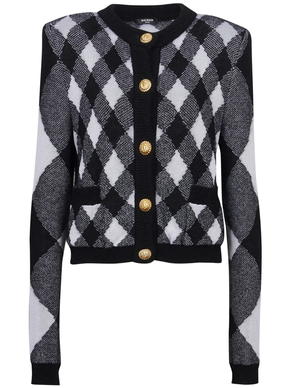 Gingham Pattern Cardigan
