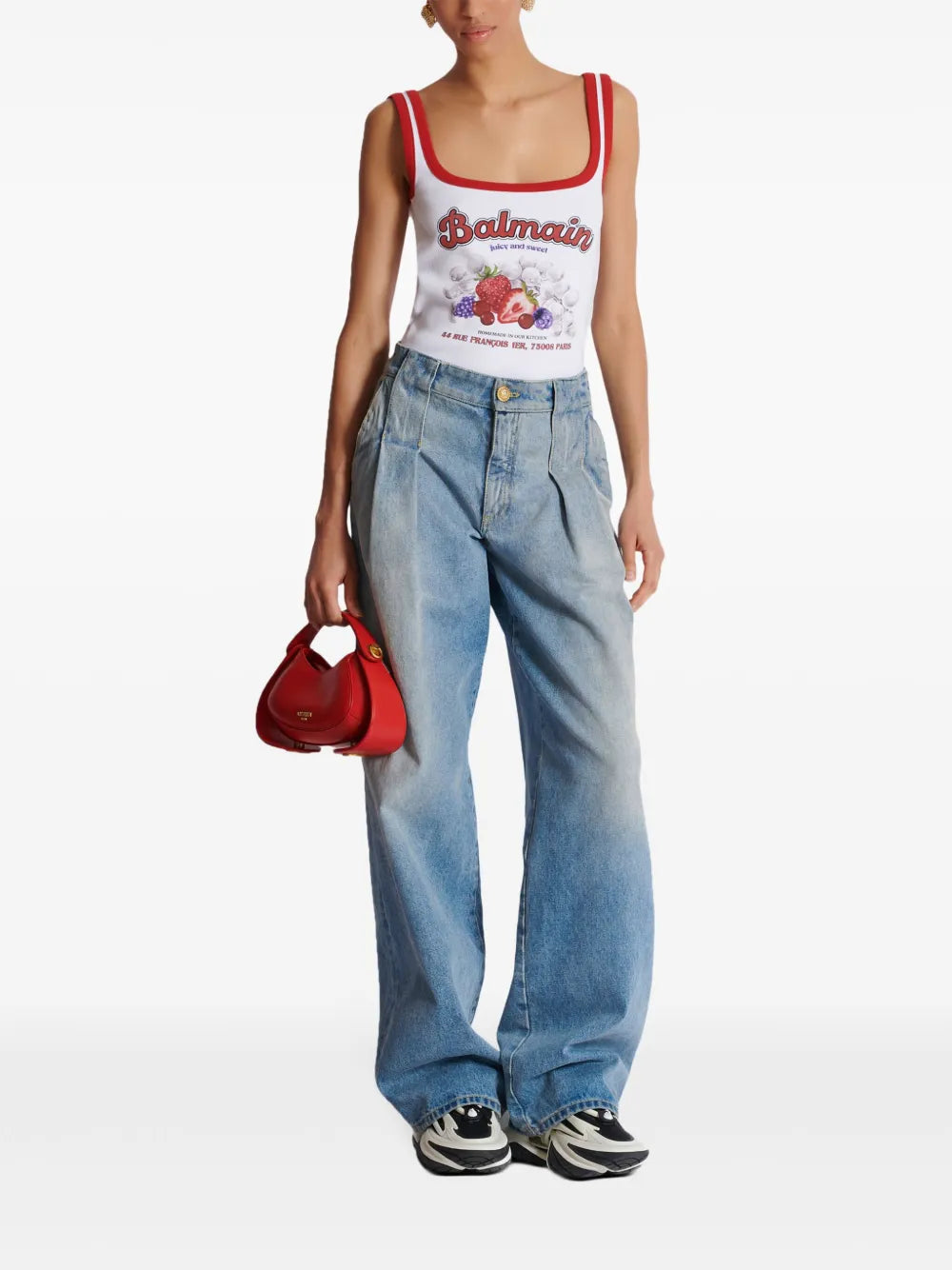 Pleated Jeans