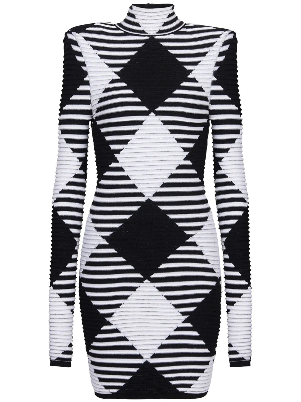 Gingham Knit Mini Dress