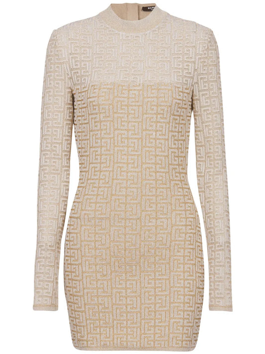Pb Labyrinth-Jacquard Knit Dress