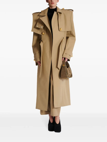 Belted Cotton Trench Coat