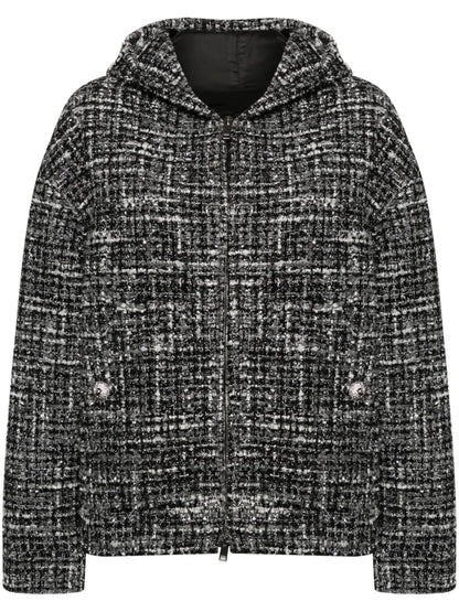 Hooded Tweed Jacket