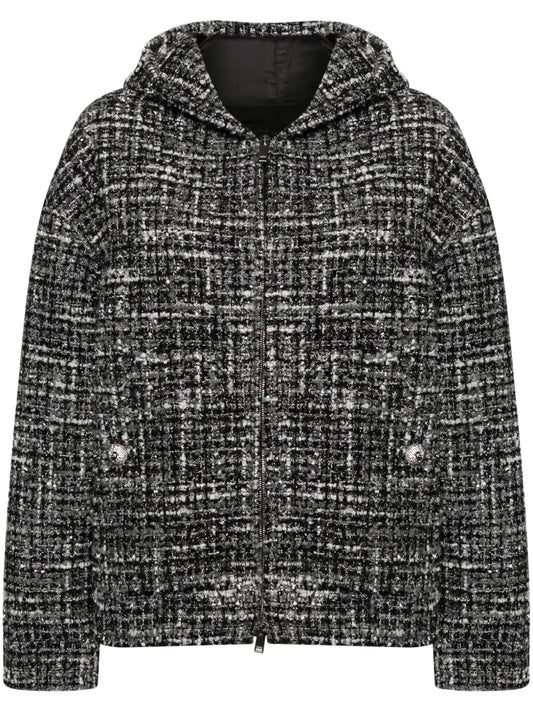 Hooded Tweed Jacket