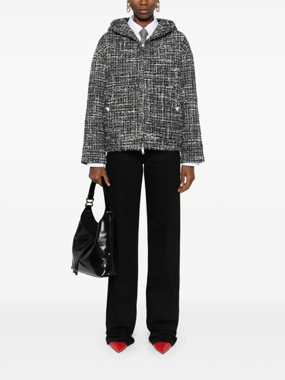 Hooded Tweed Jacket