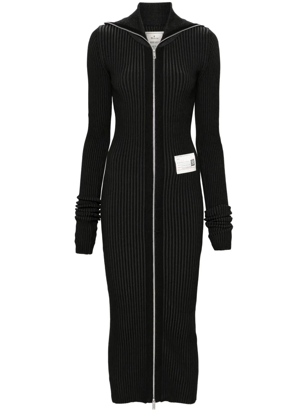 Logo-Patch Midi Dress