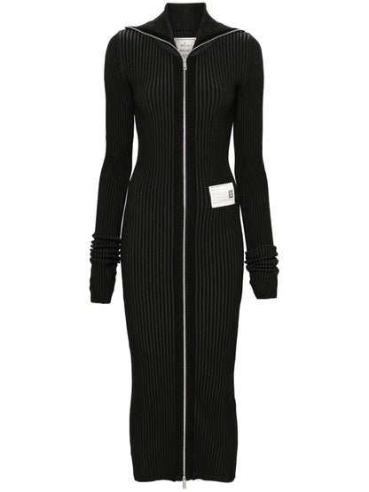 Logo-Patch Midi Dress
