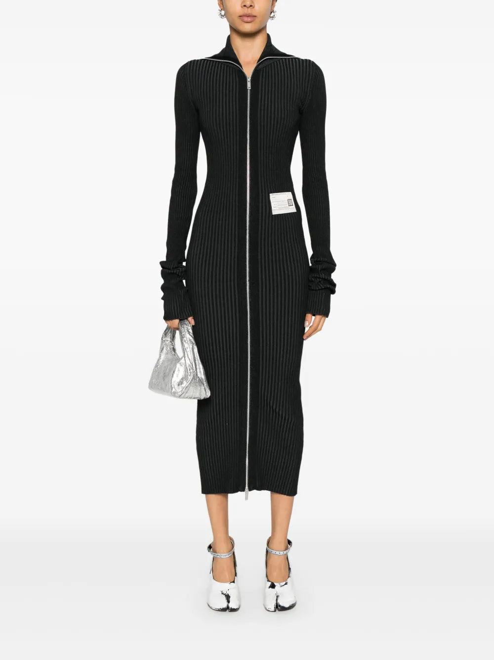Logo-Patch Midi Dress