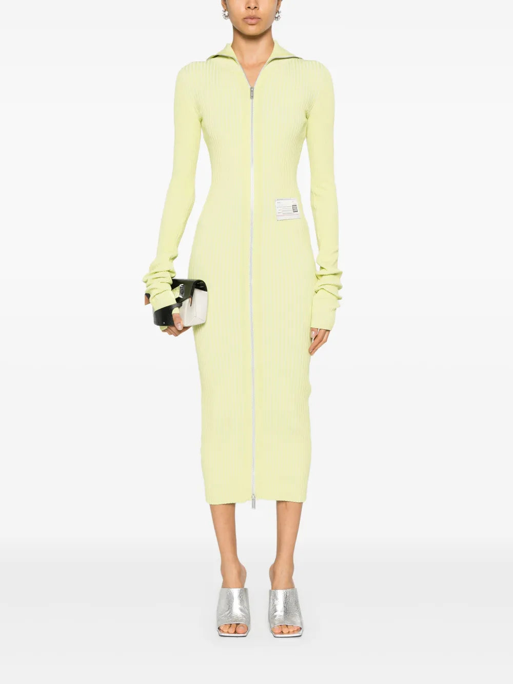 Logo-Patch Midi Dress