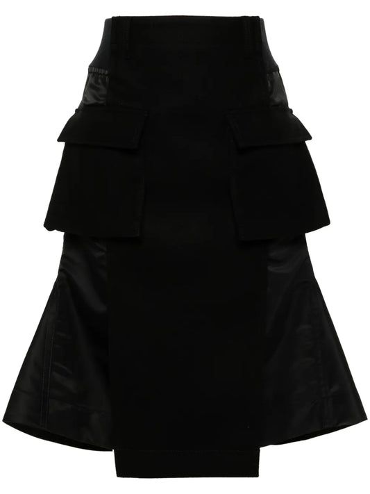 Panelled Midi Skirt