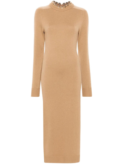 Chain-Embellished Dress