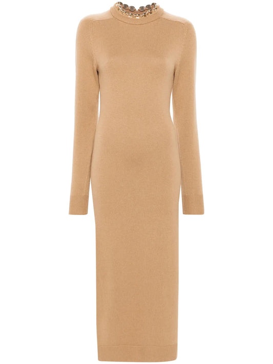Chain-Embellished Dress