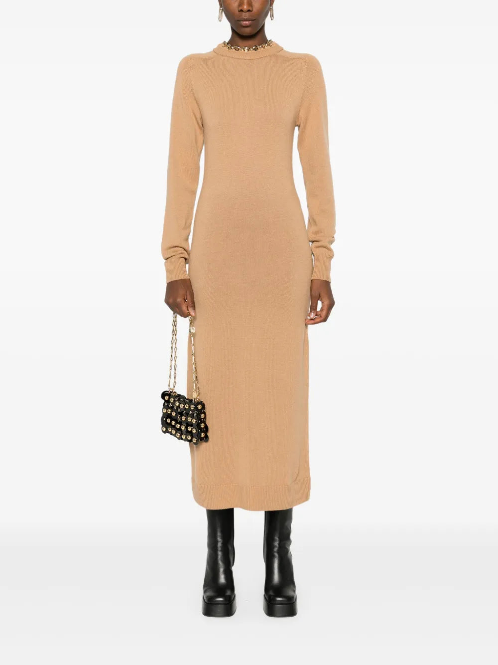 Chain-Embellished Dress