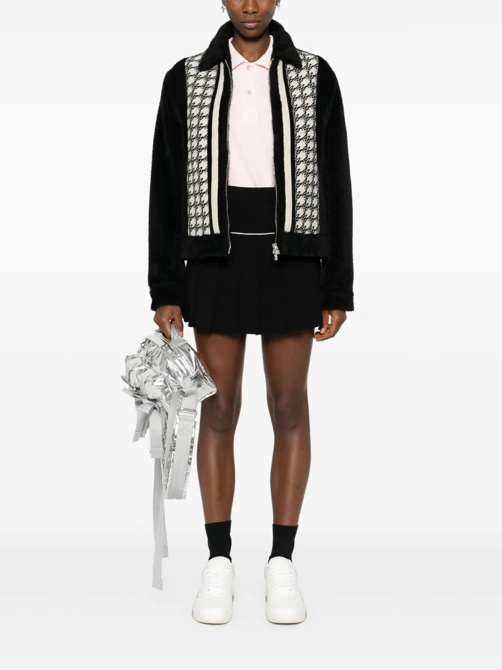 Monogram Pleated Skirt