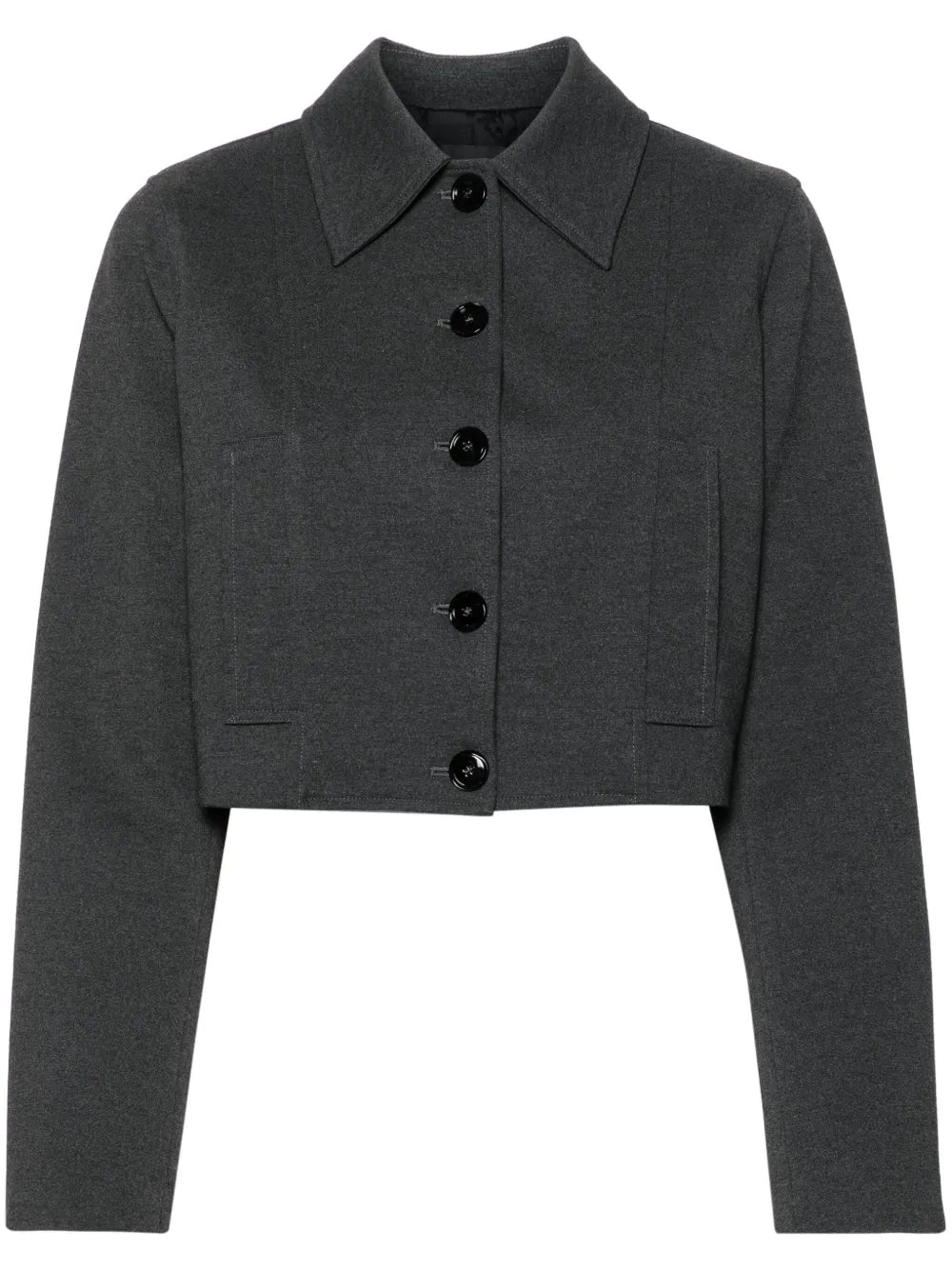 Single-Breasted Cropped Jacket