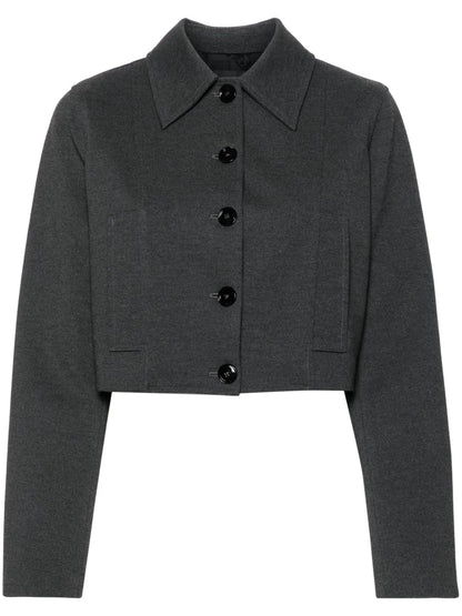 Single-Breasted Cropped Jacket