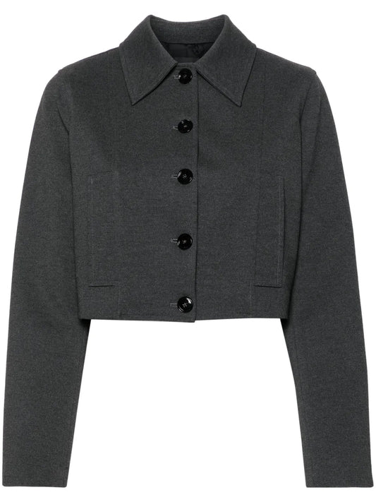 Single-Breasted Cropped Jacket