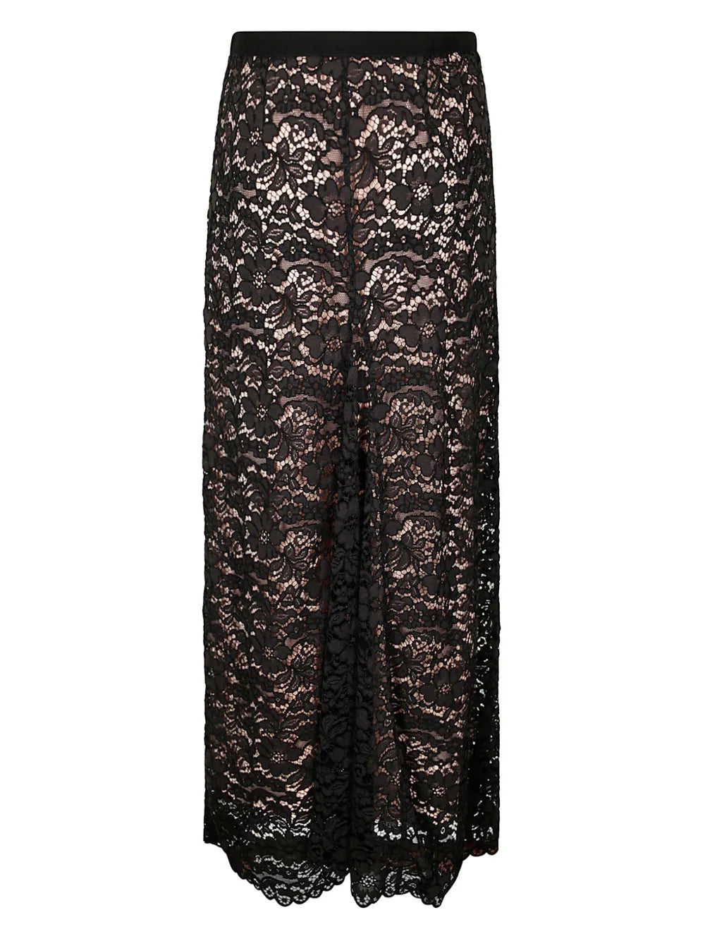 Floral-Lace Maxi Skirt