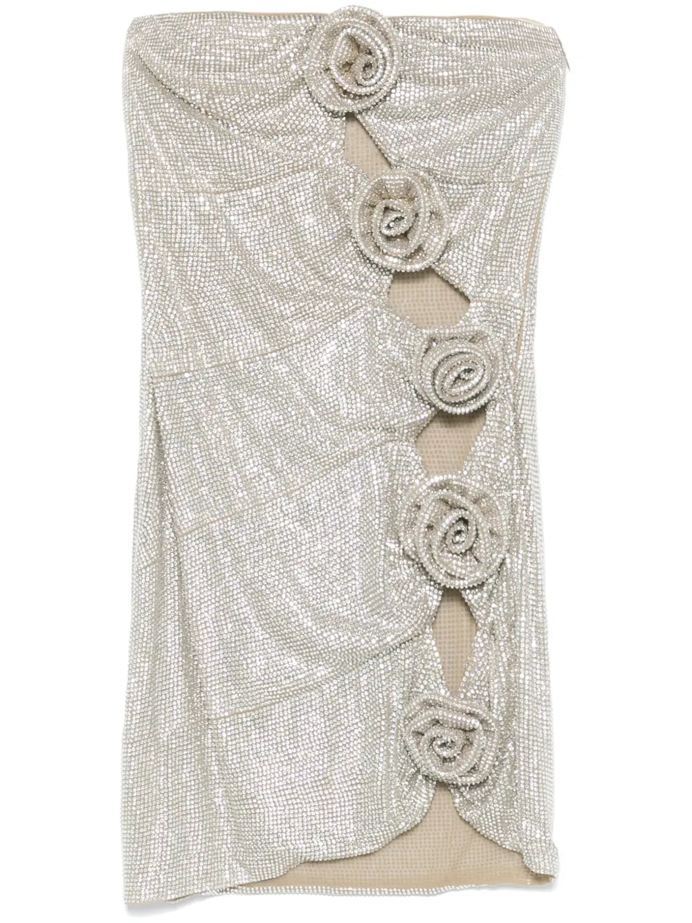 Crystal-Embellished Mini Dress