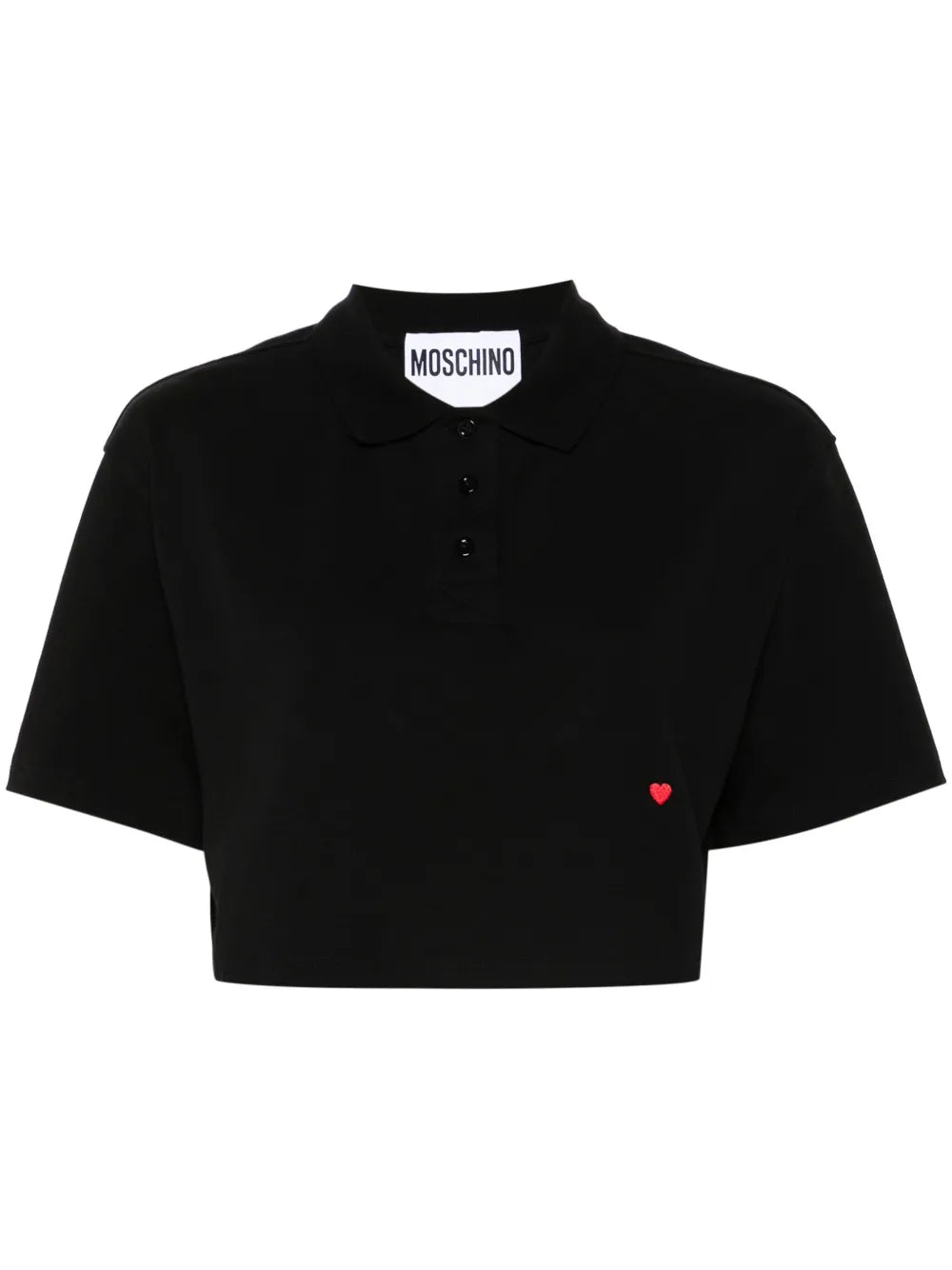 Heart-Motif Polo Shirt